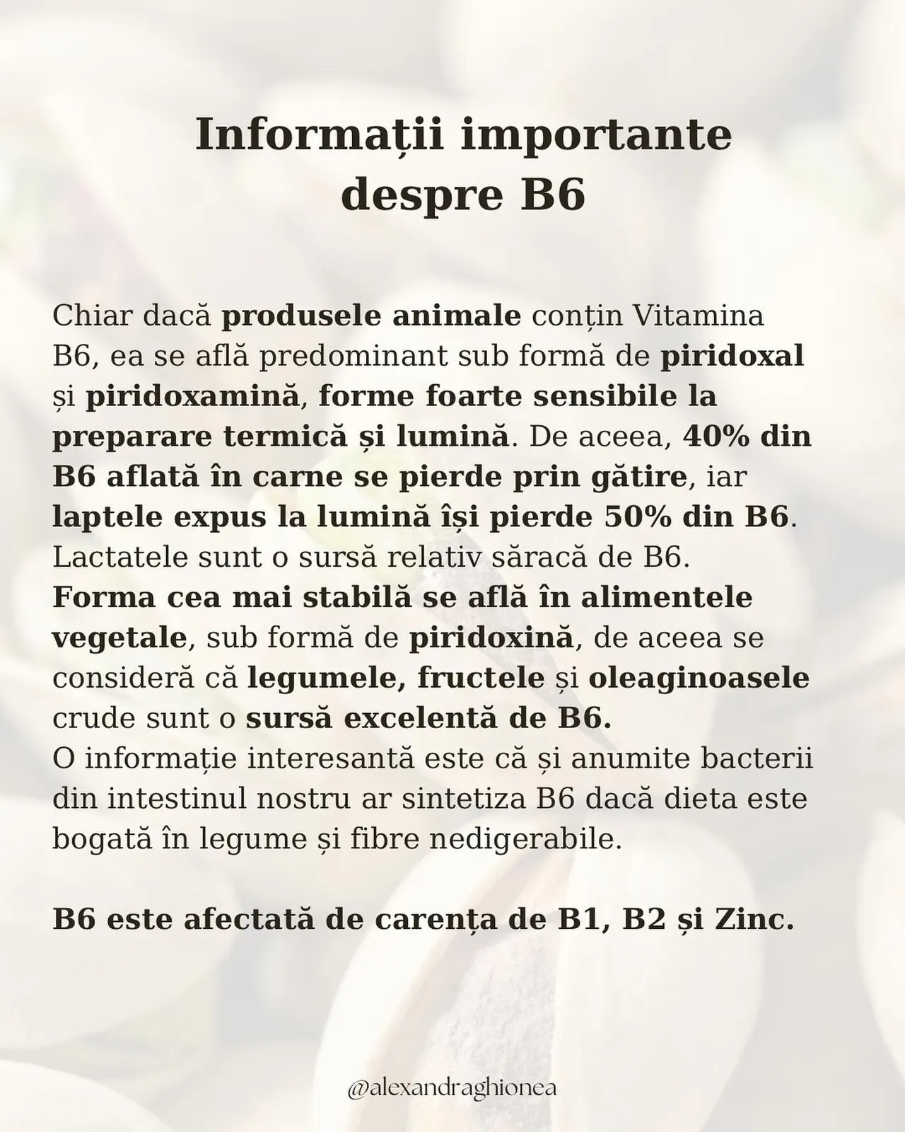 Informații importante