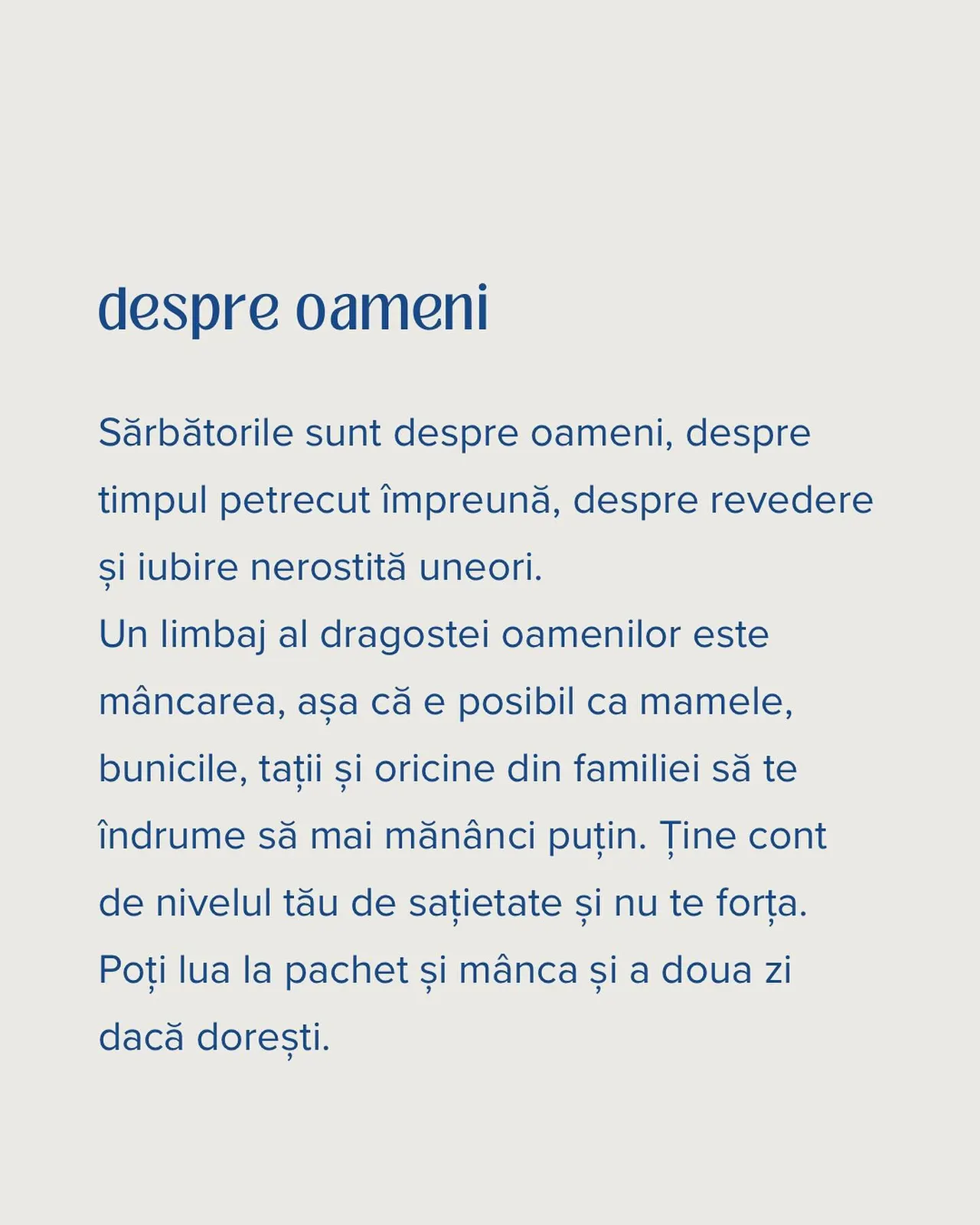 despre oameni