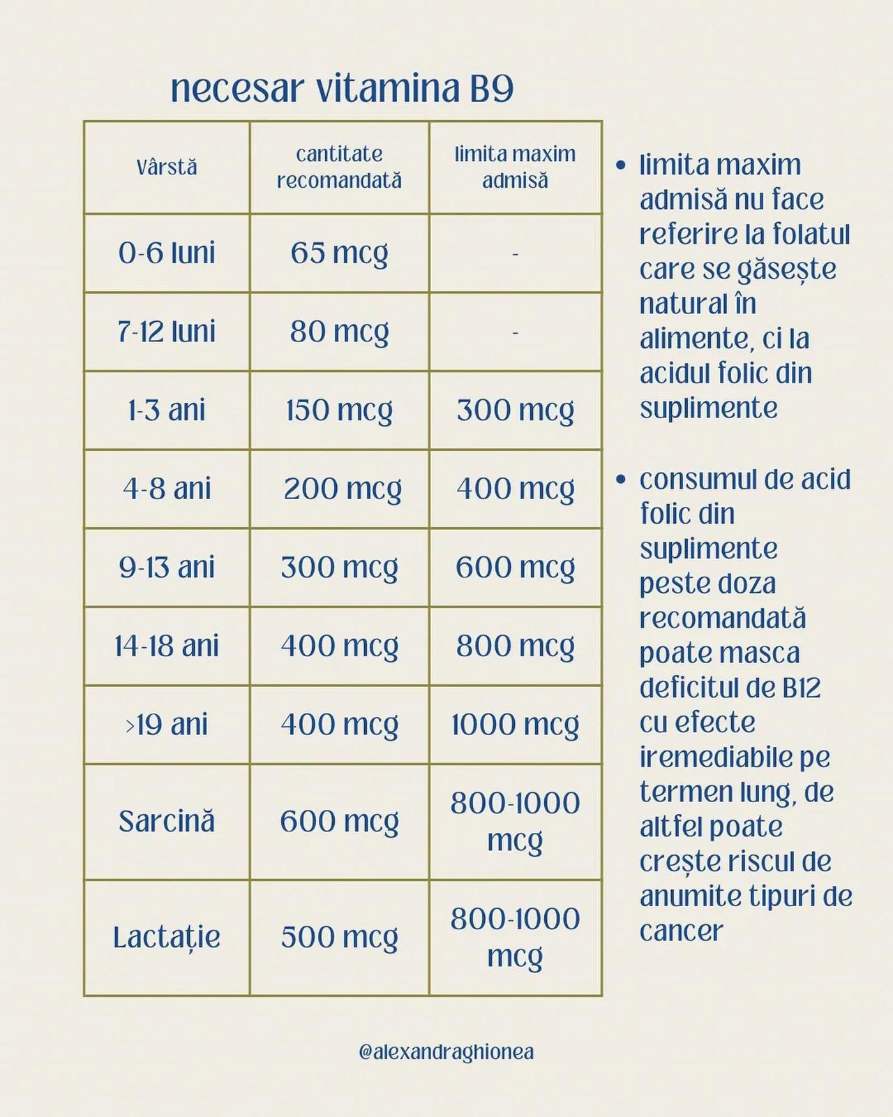 necesar vitamina B9