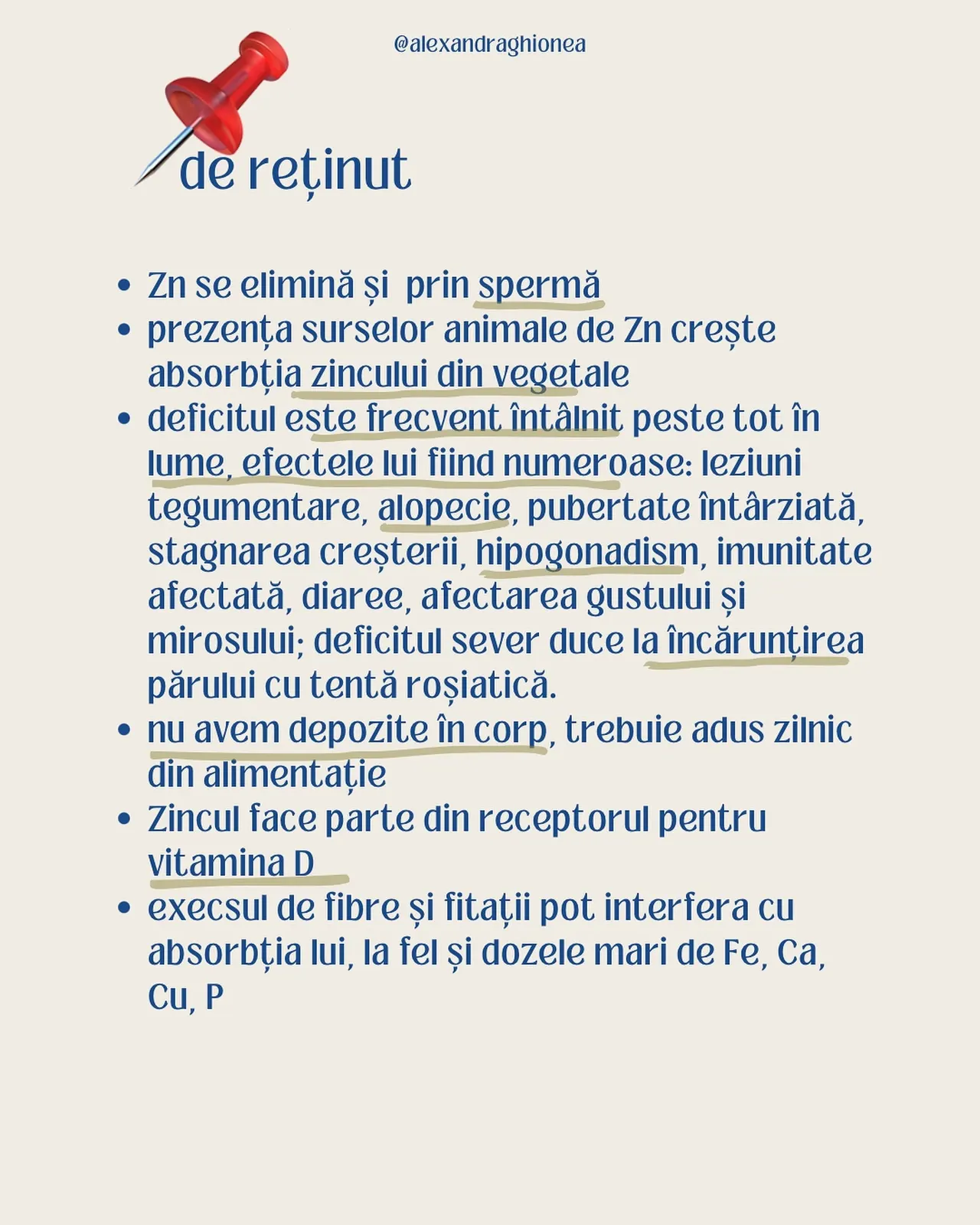 de reținut