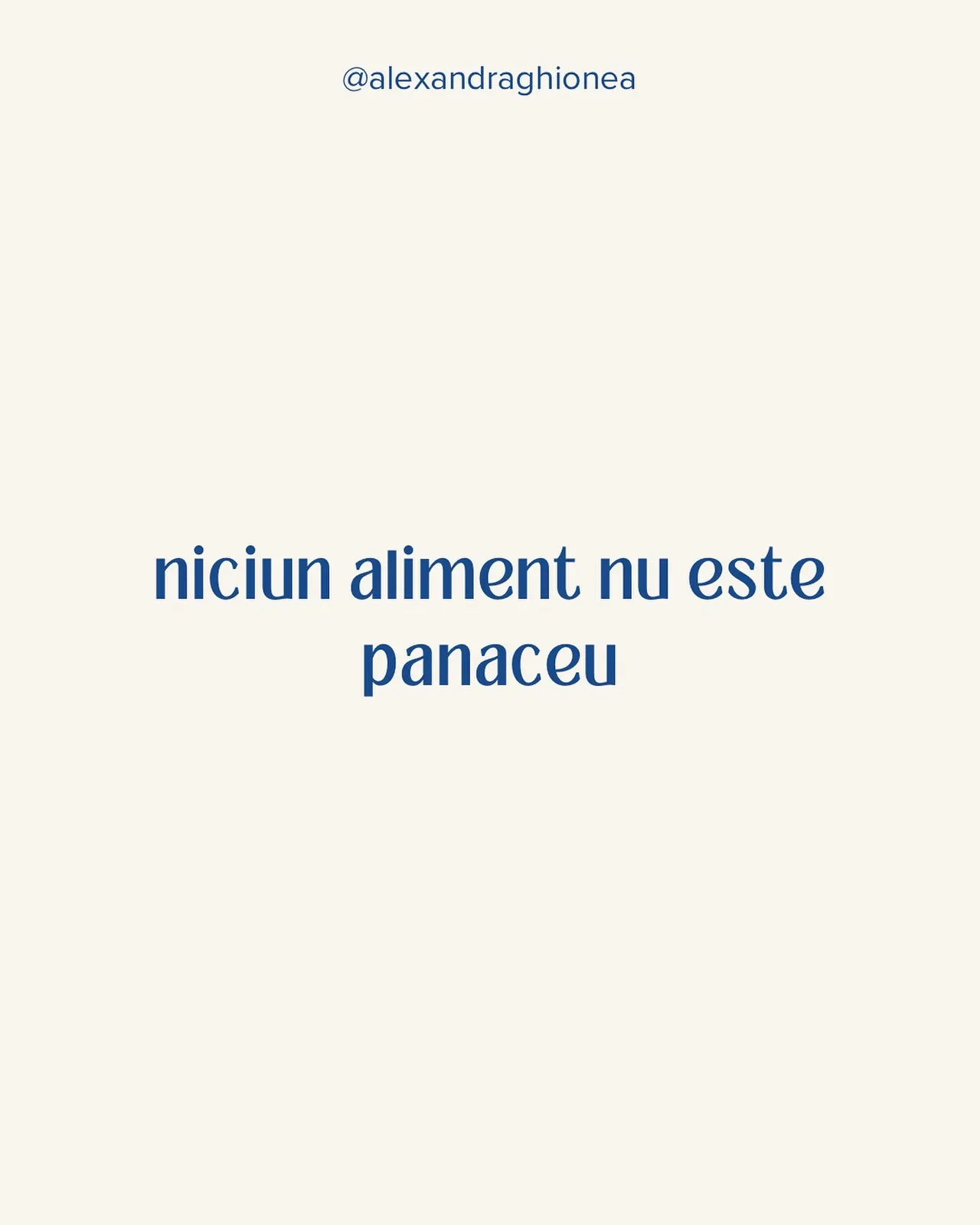 niciun aliment nu este