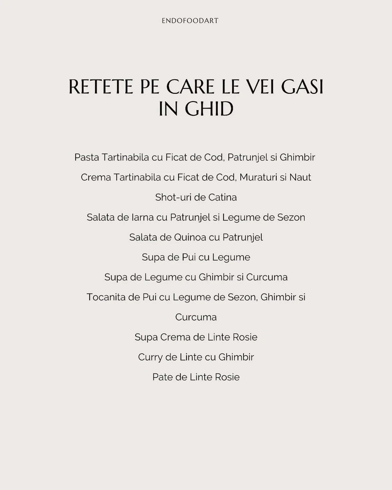 RETETE PE CARE LE VEI GASI