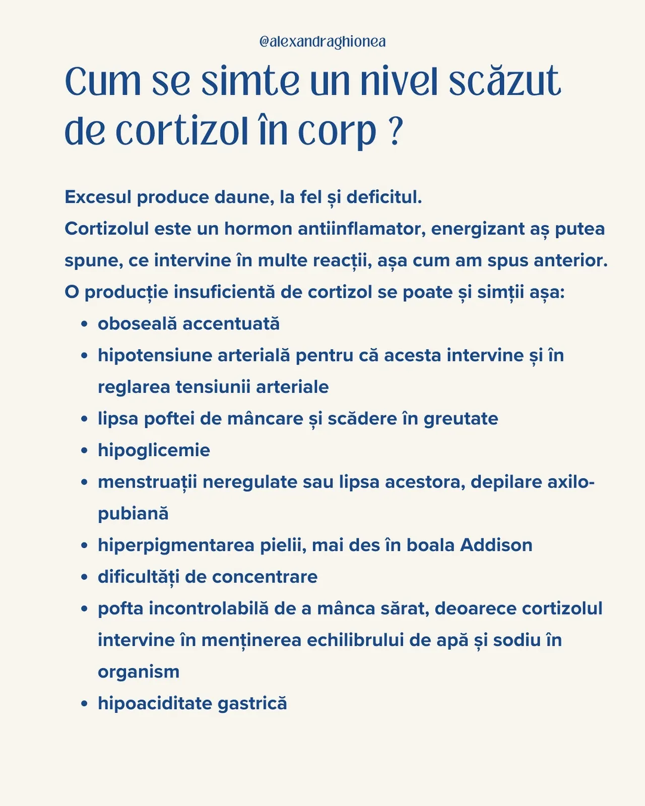 Cum se simte un nivel scăzut