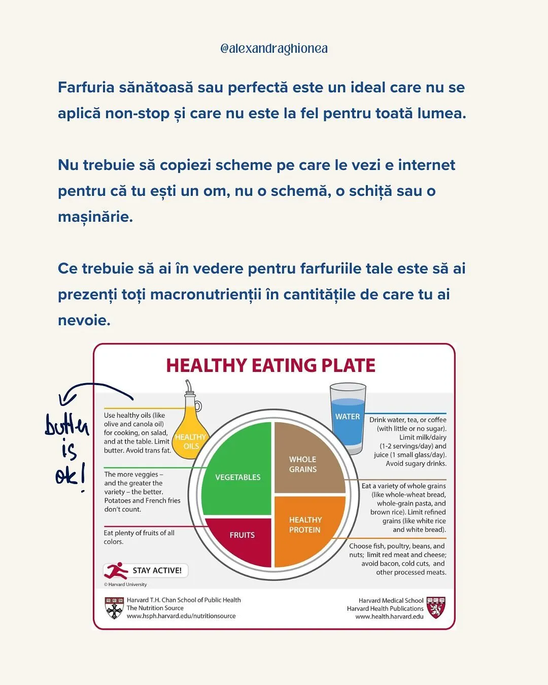 Farfuria sănătoasă sau perfectă este un ideal care nu se