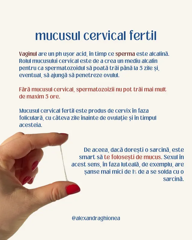 mucusul cervical fertil