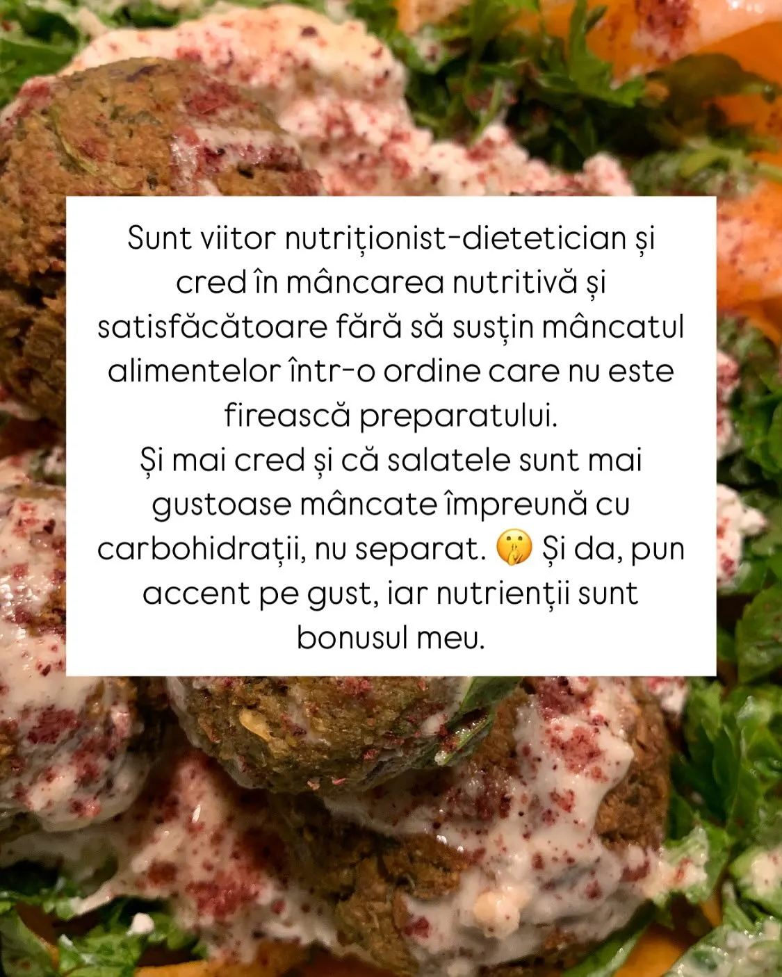 Sunt viitor nutriționist-dietetician și