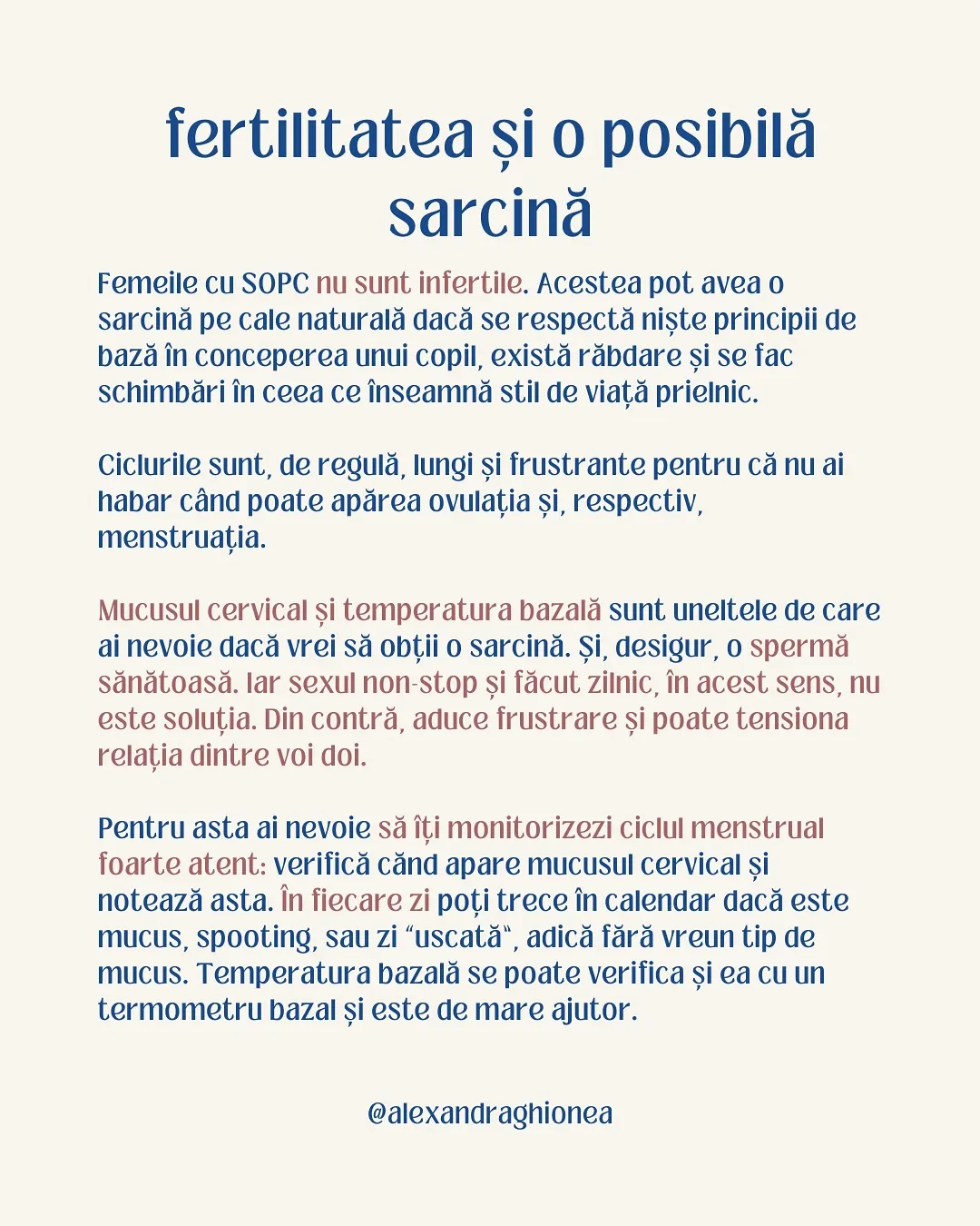 fertilitatea și o posibilă