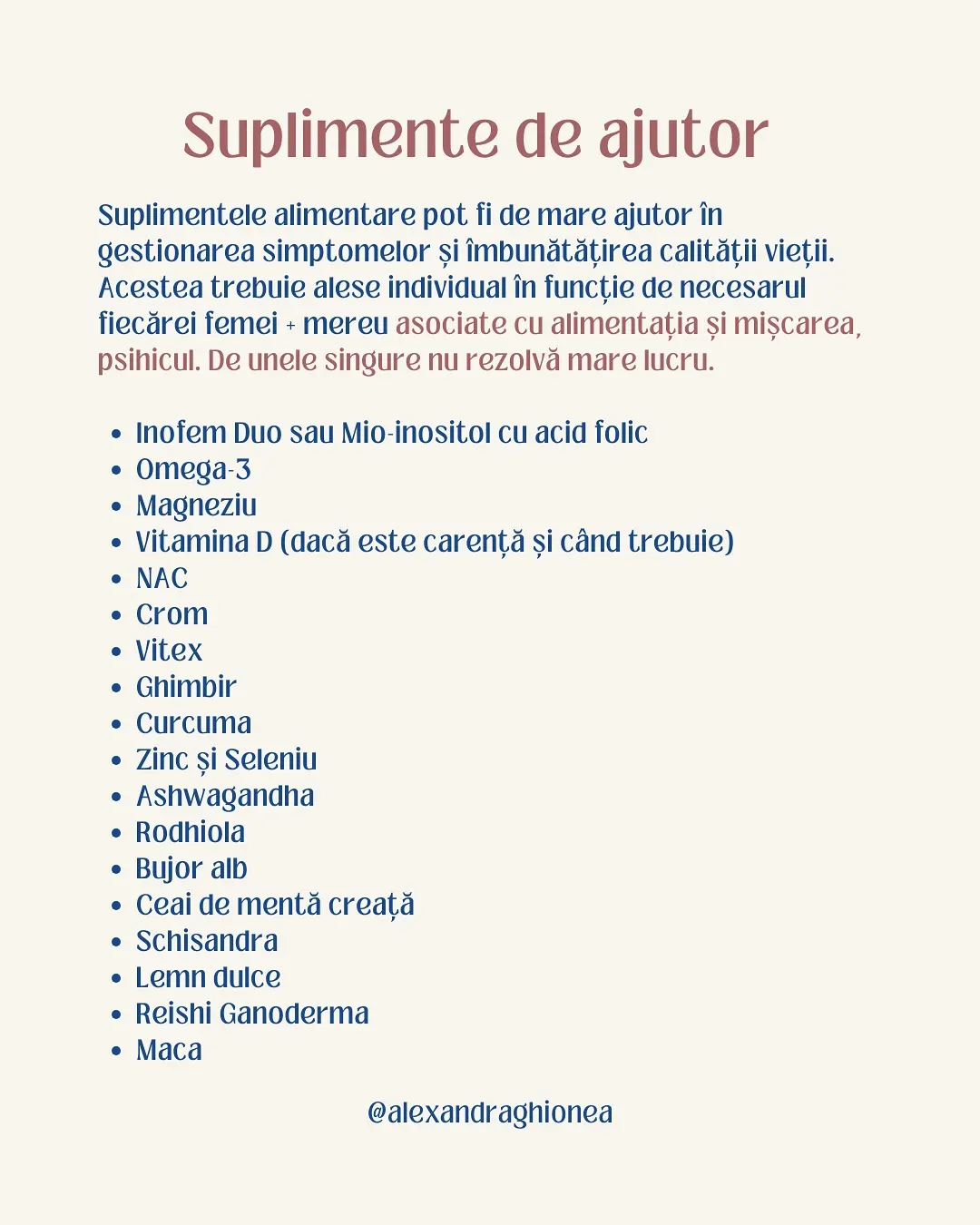 Suplimente de ajutor