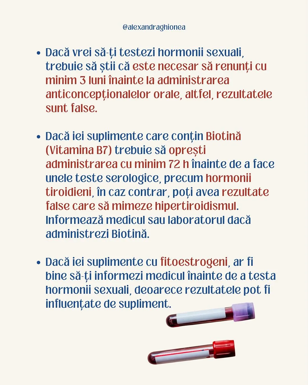 • Dacă vrei să-ți testezi hormonii sexuali,