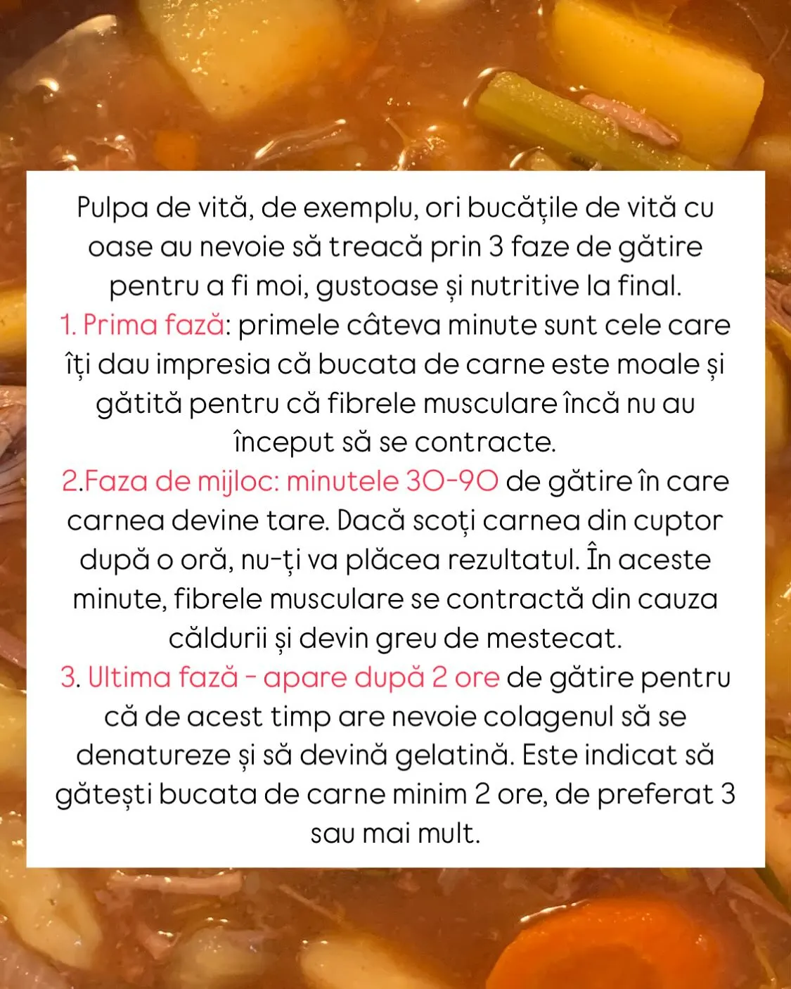 Pulpa de vită, de exemplu, ori bucățile de vită cu