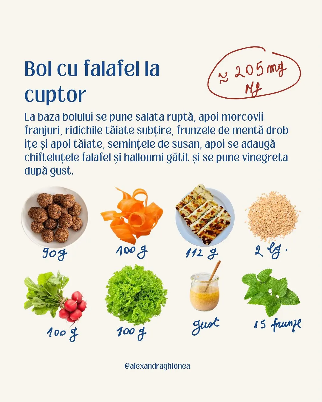 Bol cu falafel la