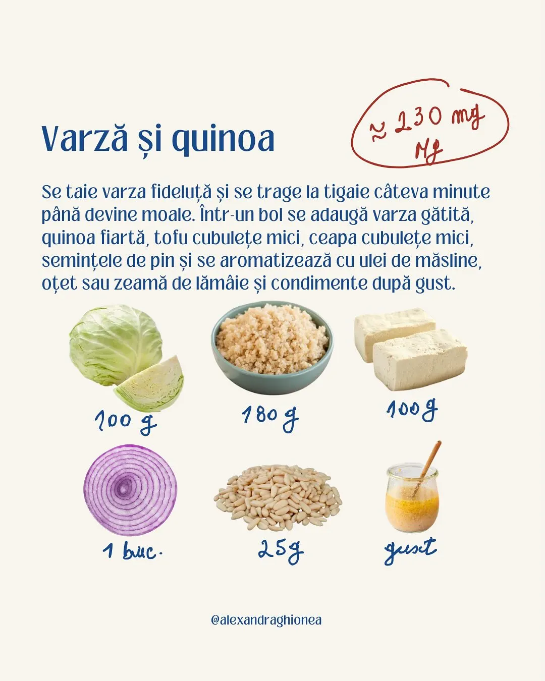 Varză și quinoa