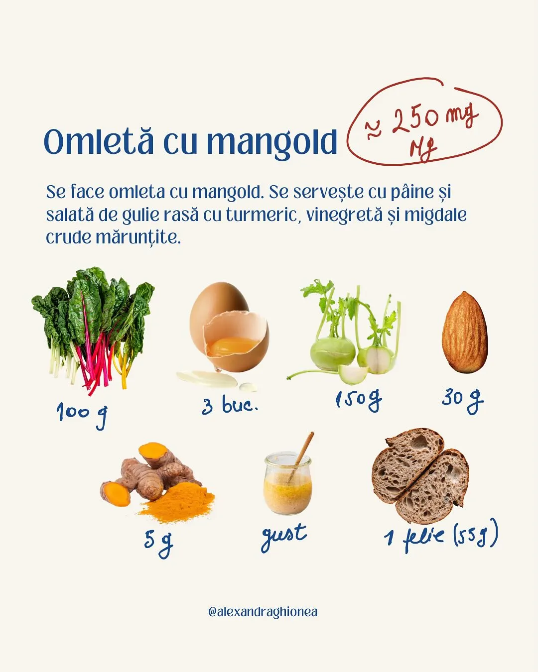 Omletă cu mangold