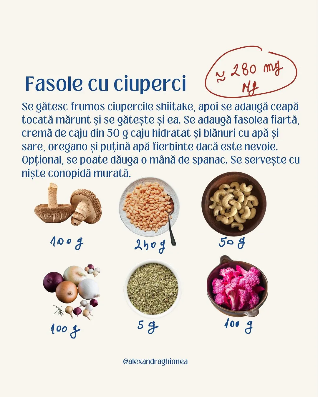 Fasole cu ciuperci