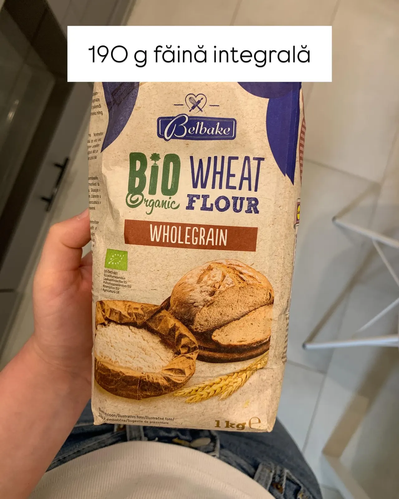 190 g făină integrală