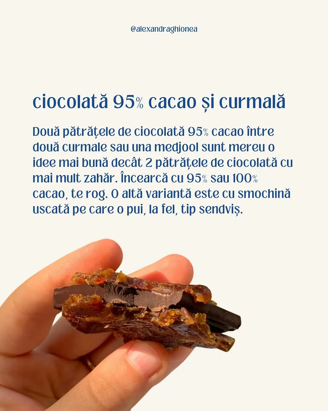 ciocolată 95% cacao și curmală