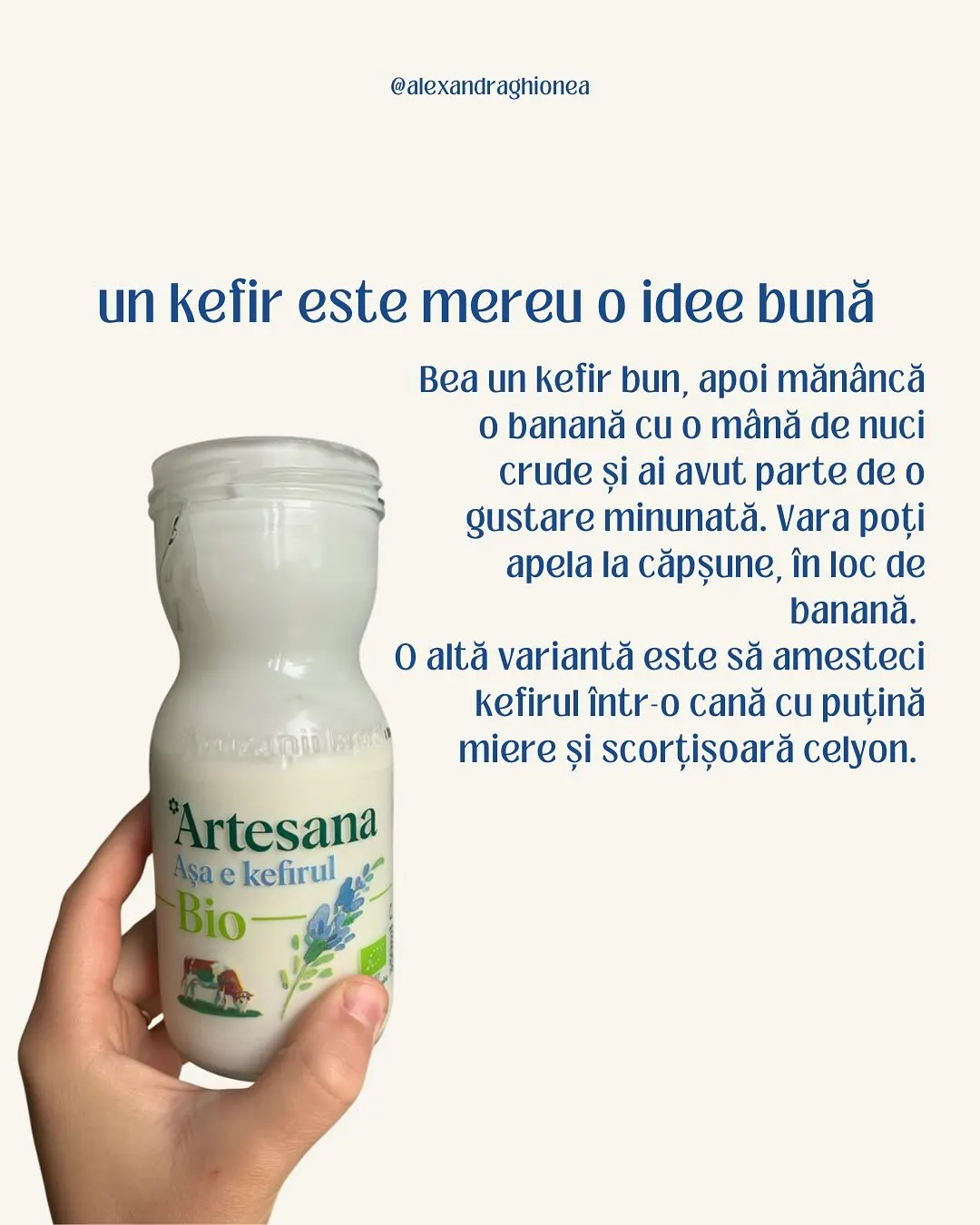 un kefir este mereu o idee bună