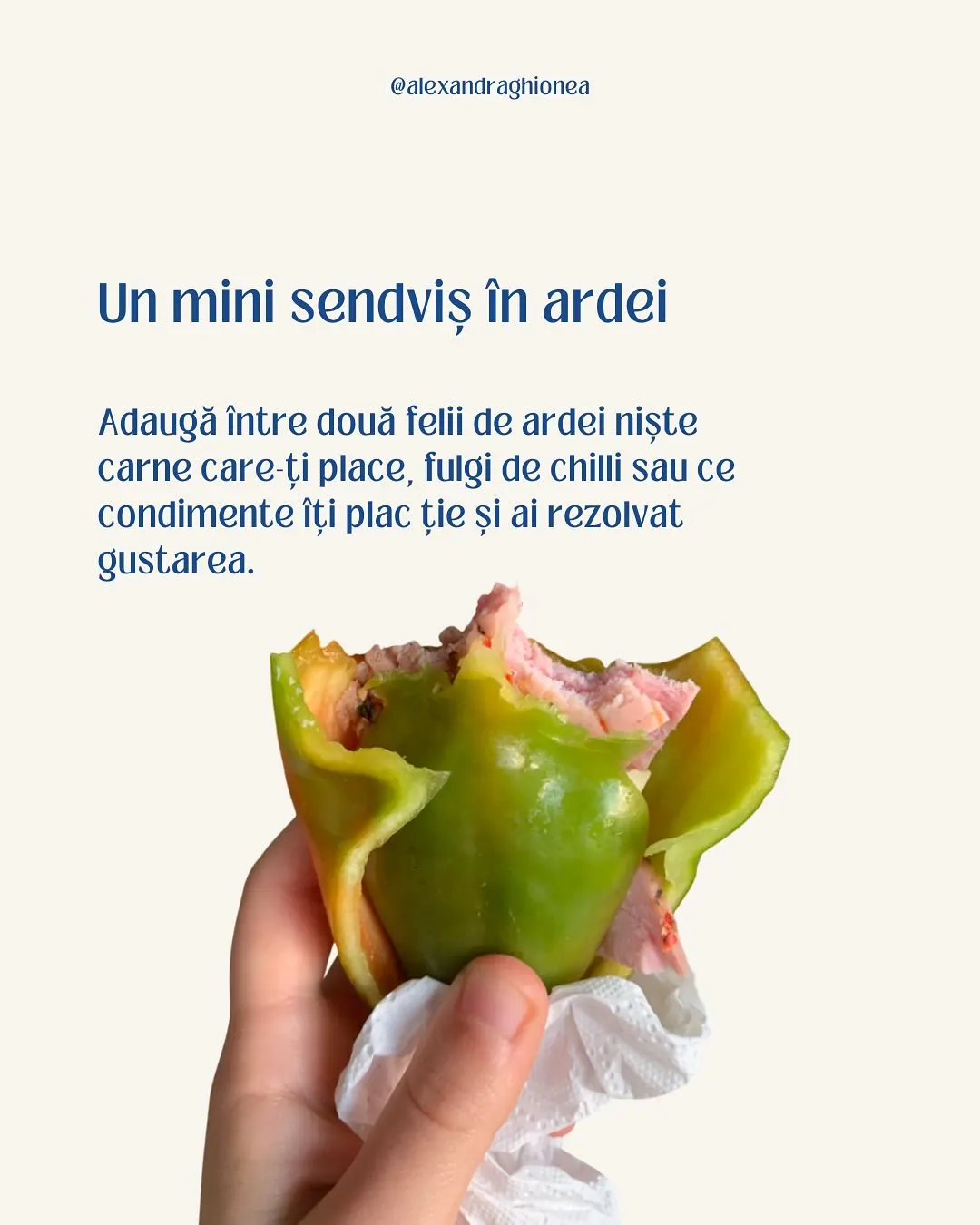 Un mini sendviş în ardei
