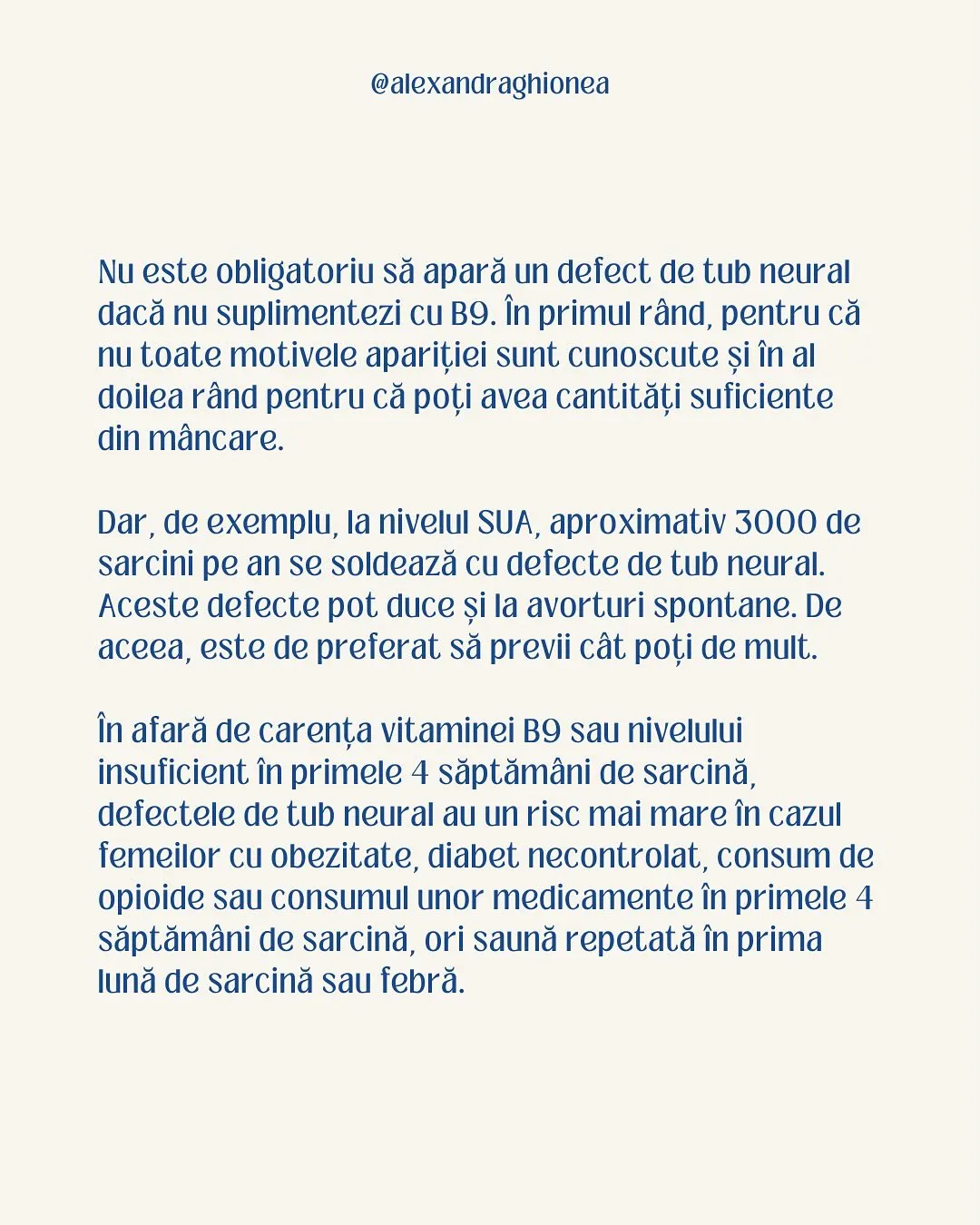 Nu este obligatoriu să apară un defect de tub neural