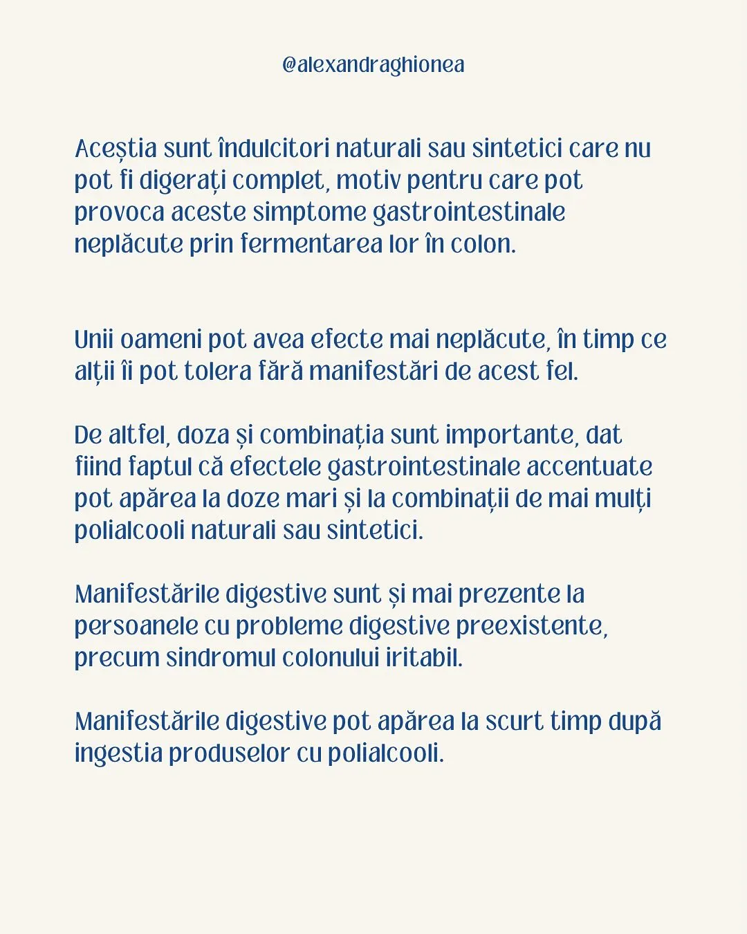 Aceștia sunt îndulcitori naturali sau sintetici care nu