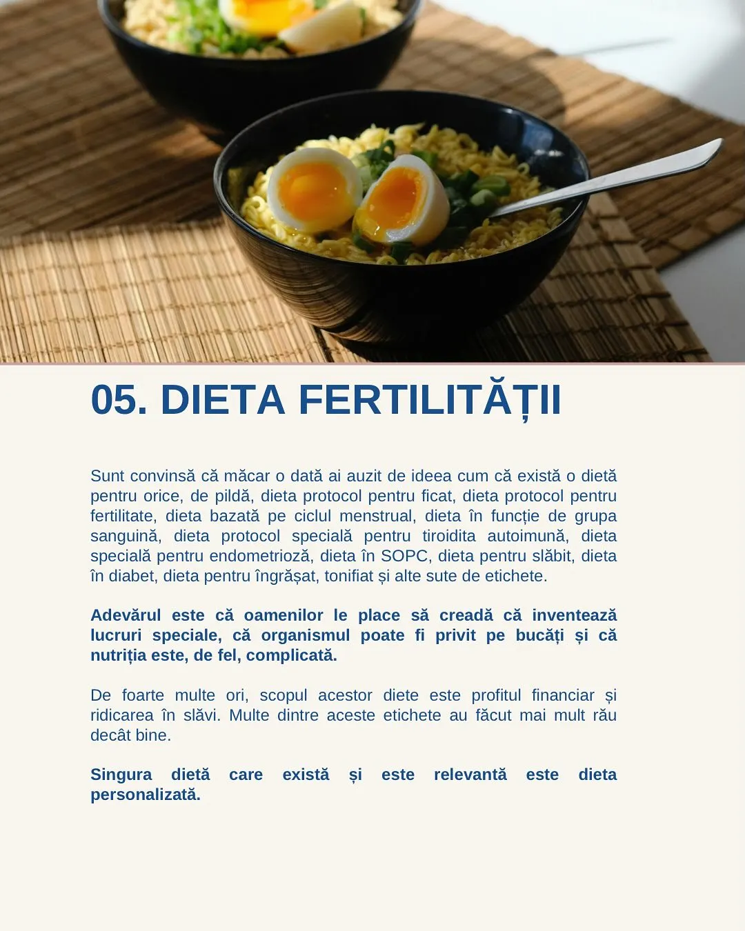 05. DIETA FERTILITĂȚII