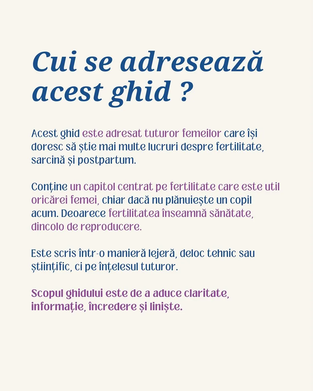 Cui se adresează