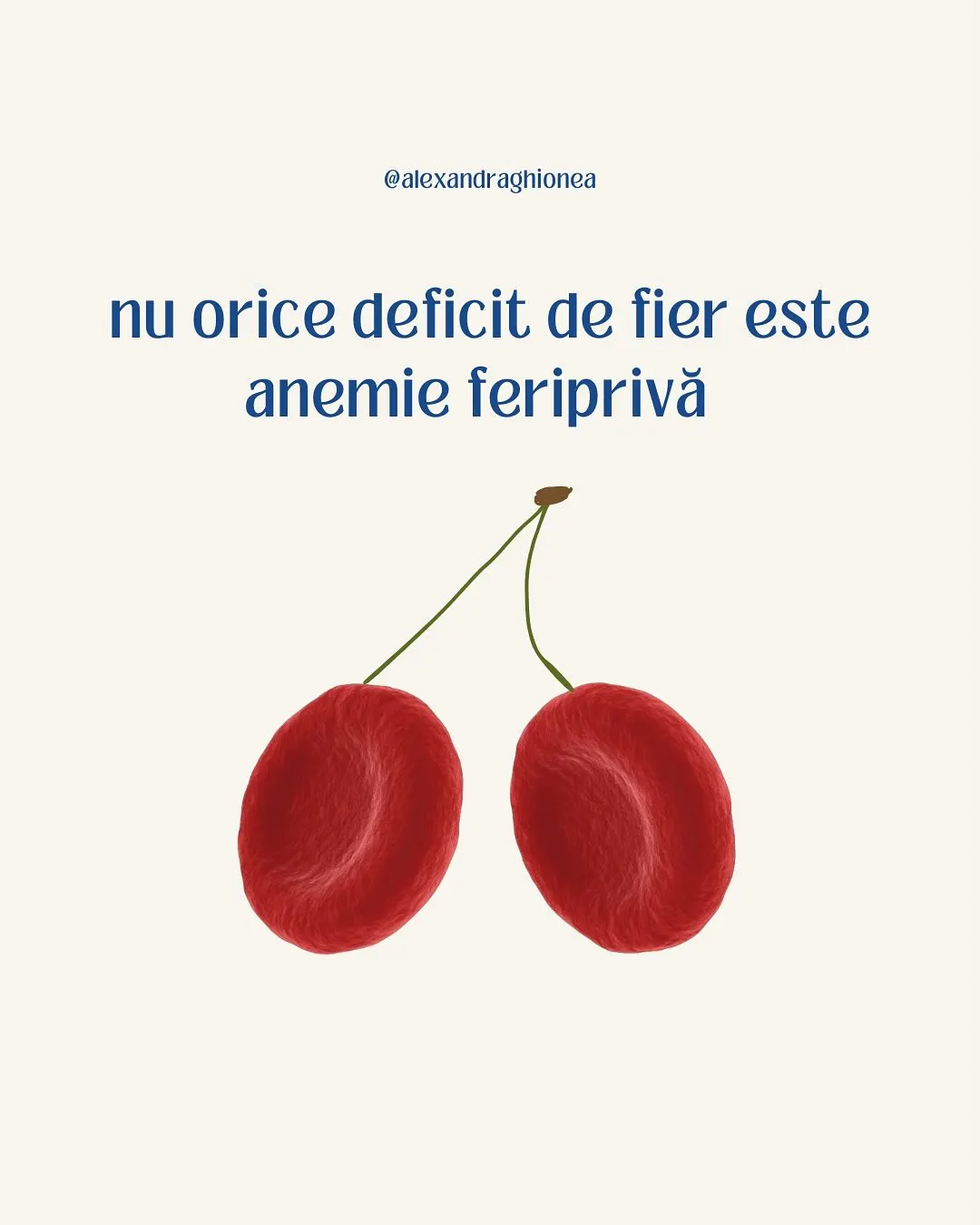 nu orice deficit de fier este