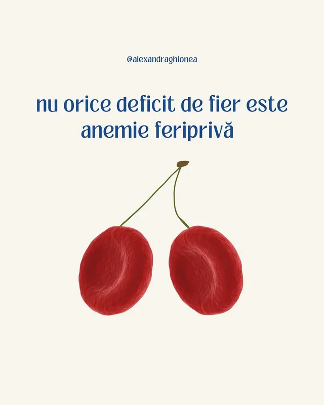 nu orice deficit de fier este
