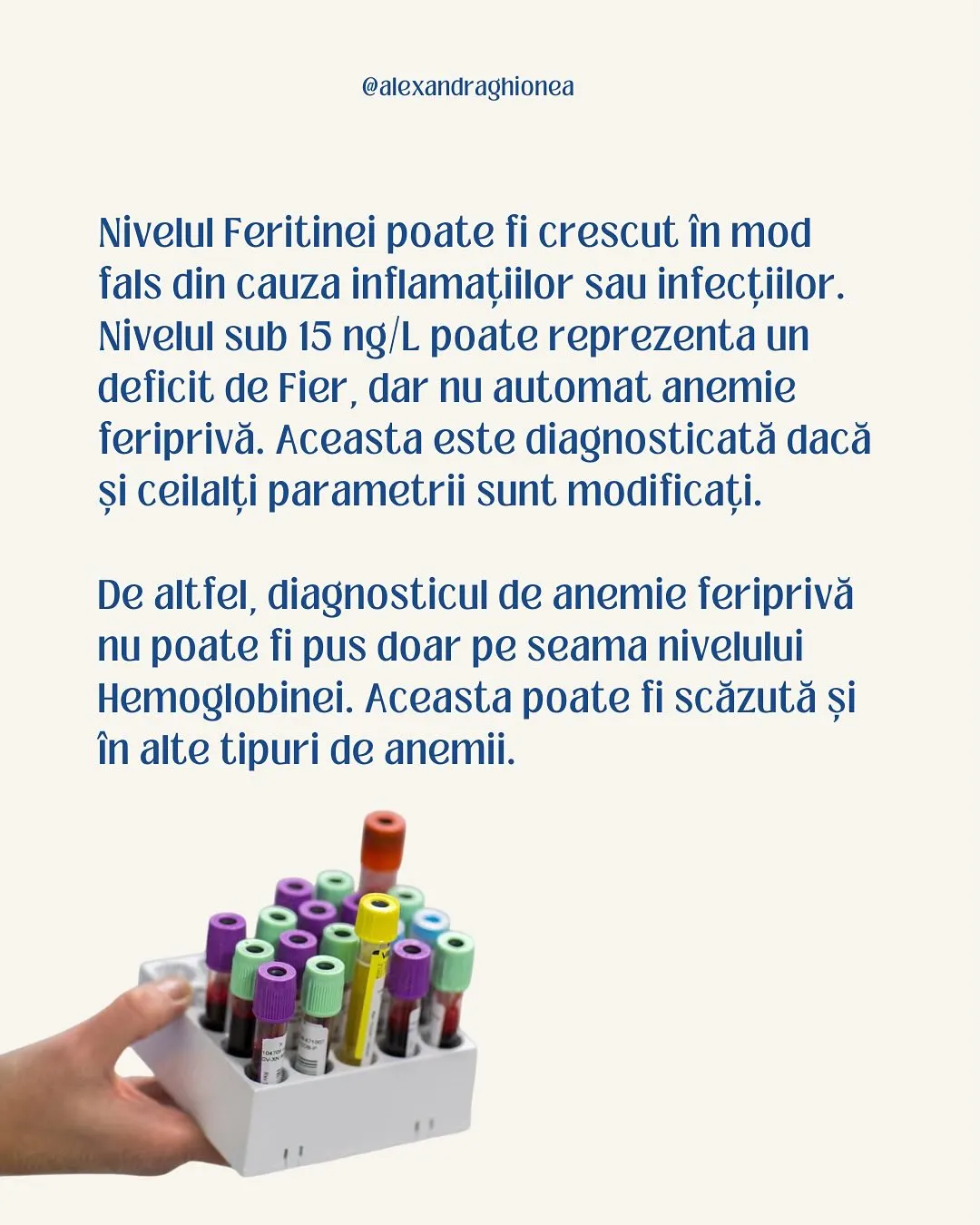 Nivelul Feritinei poate fi crescut în mod