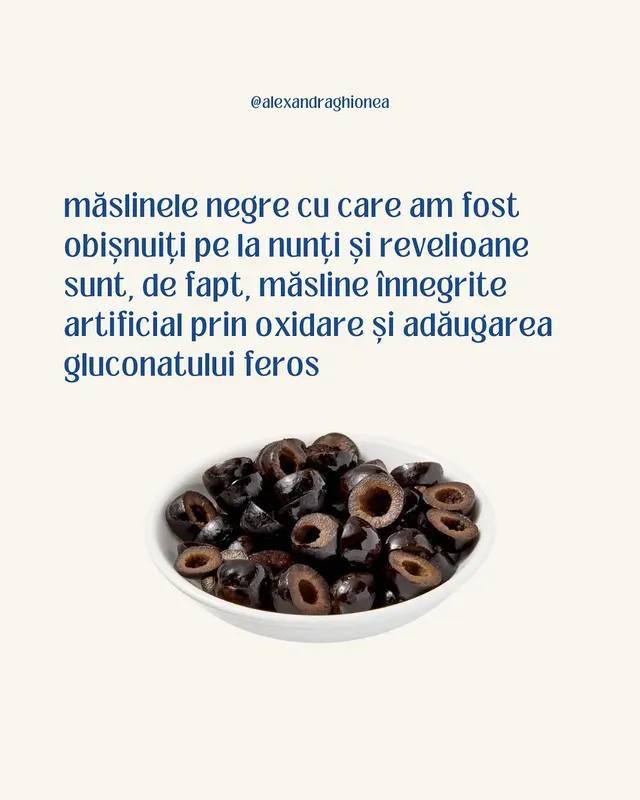 măslinele negre cu care am fost