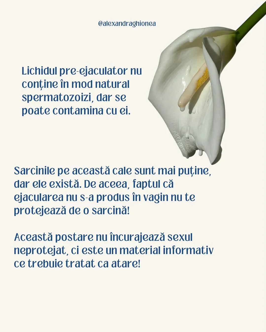 Lichidul pre-ejaculator nu
