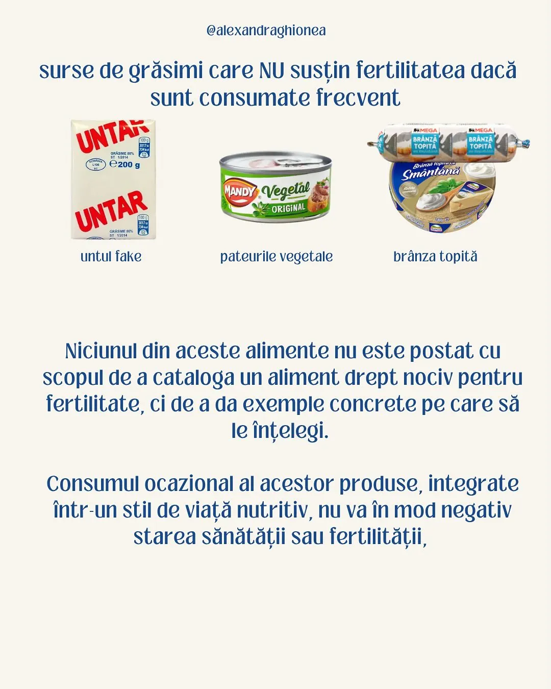 surse de grăsimi care NU susțin fertilitatea dacă