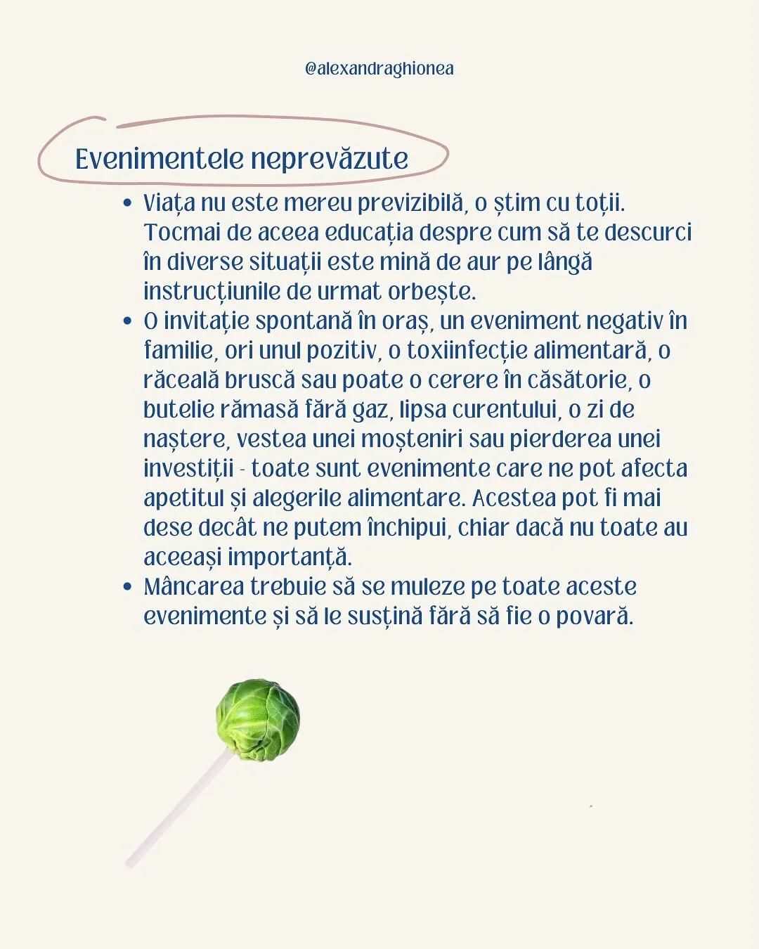 Evenimentele neprevăzute