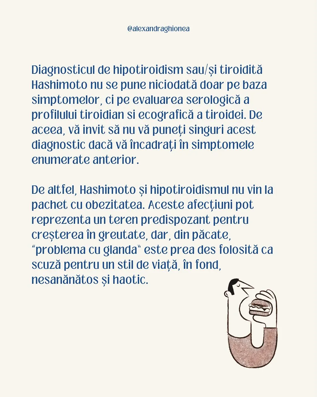 Diagnosticul de hipotiroidism sau/și tiroidită