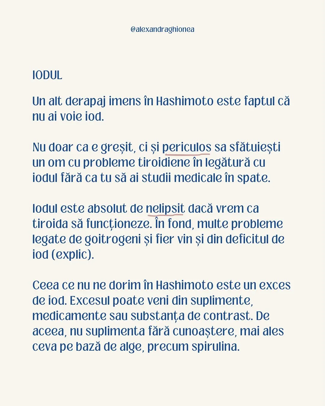 Un alt derapaj imens în Hashimoto este faptul că