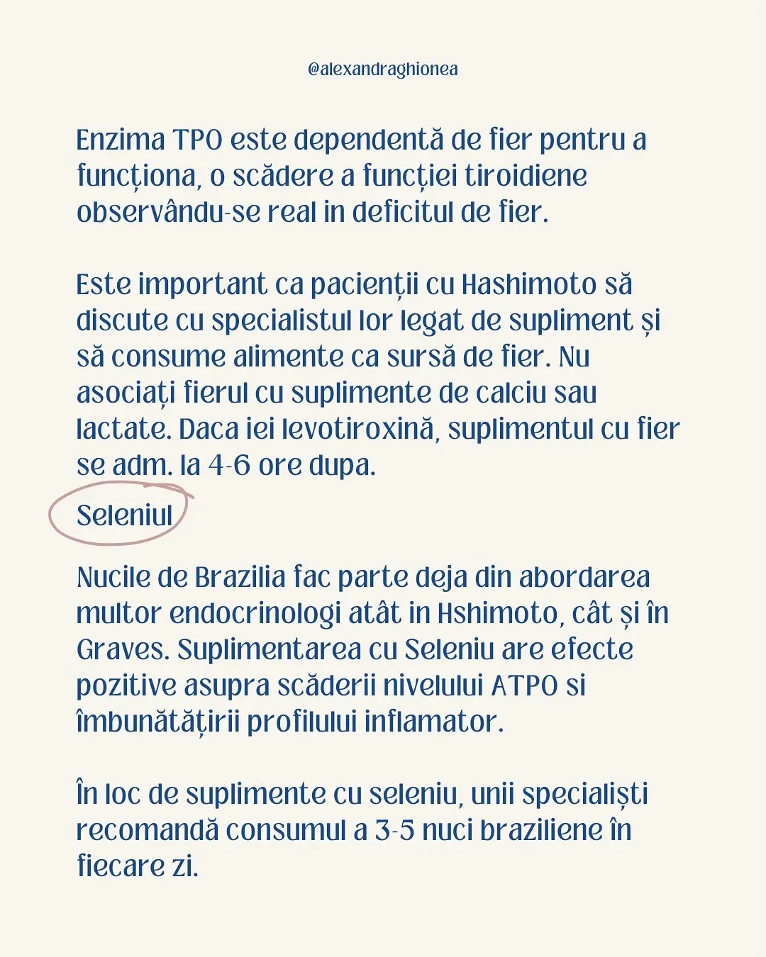 Enzima TPO este dependentă de fier pentru a