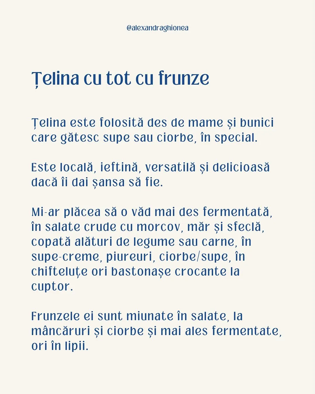 Țelina cu tot cu frunze