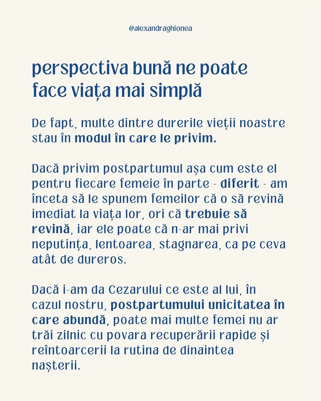 perspectiva bună ne poate