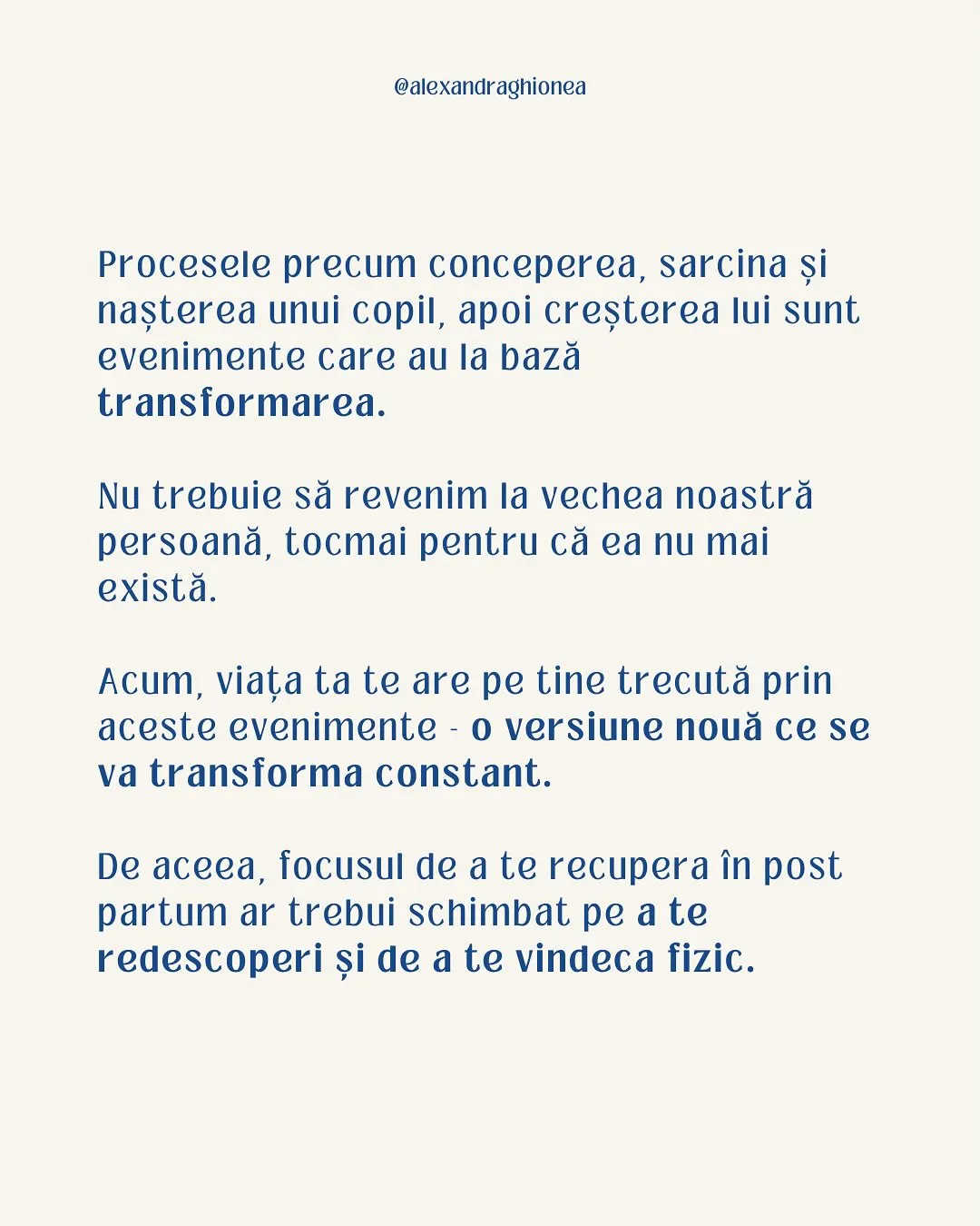 Procesele precum conceperea, sarcina și