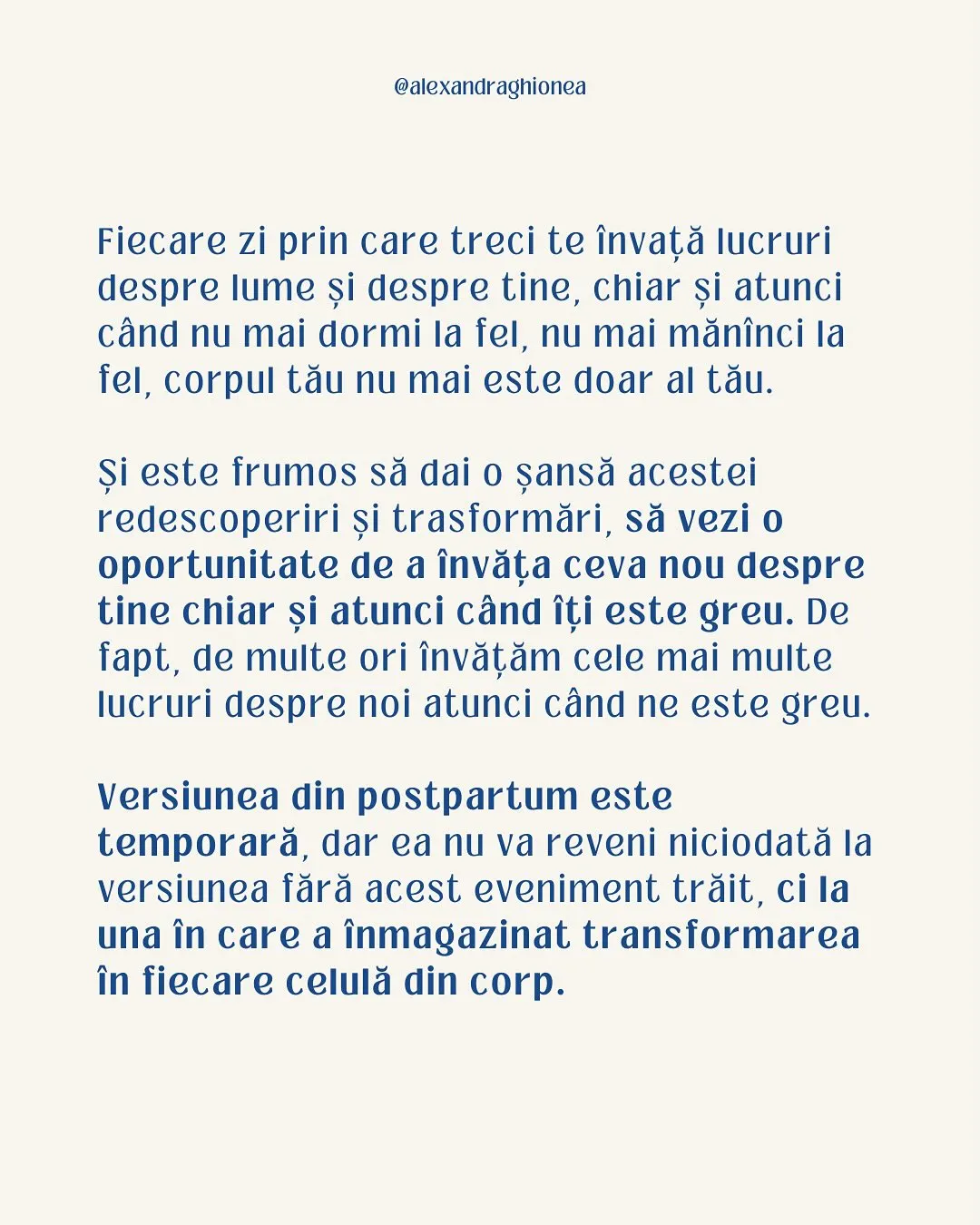 Fiecare zi prin care treci te învață lucruri