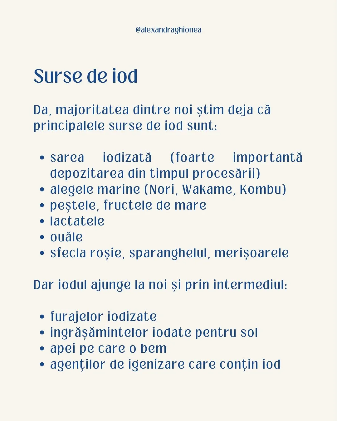 Surse de iod