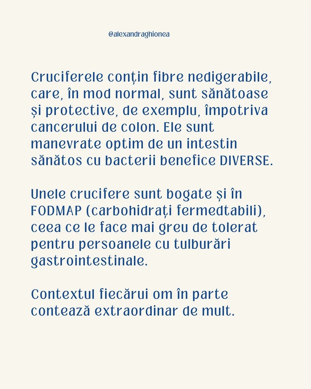 Cruciferele conțin fibre nedigerabile,