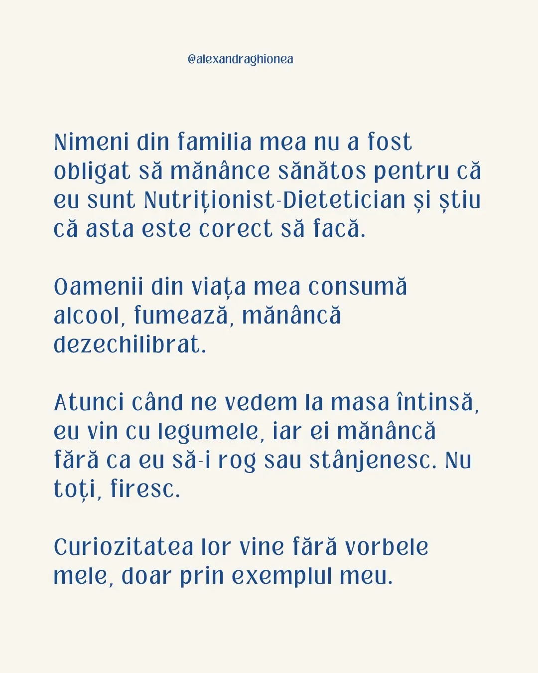 Nimeni din familia mea nu a fost