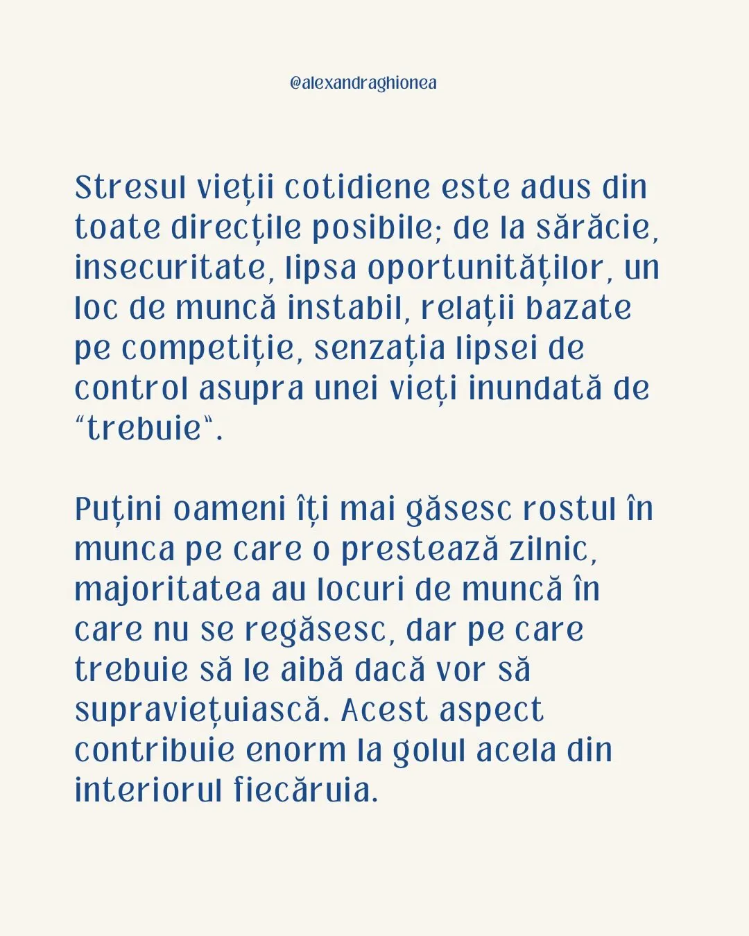 stresul vieții cotidiene este adus din