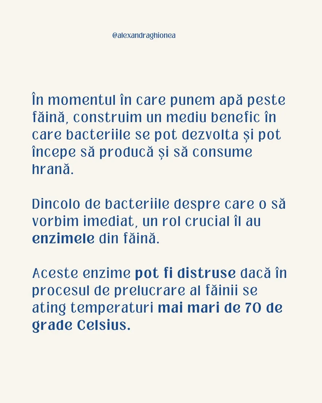 În momentul în care punem apă peste