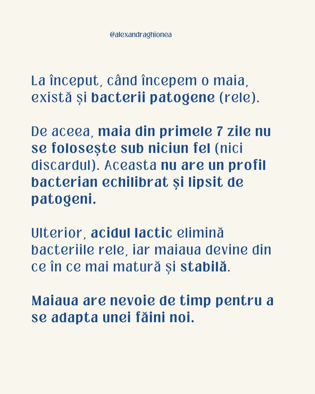 La început, când începem o maia,