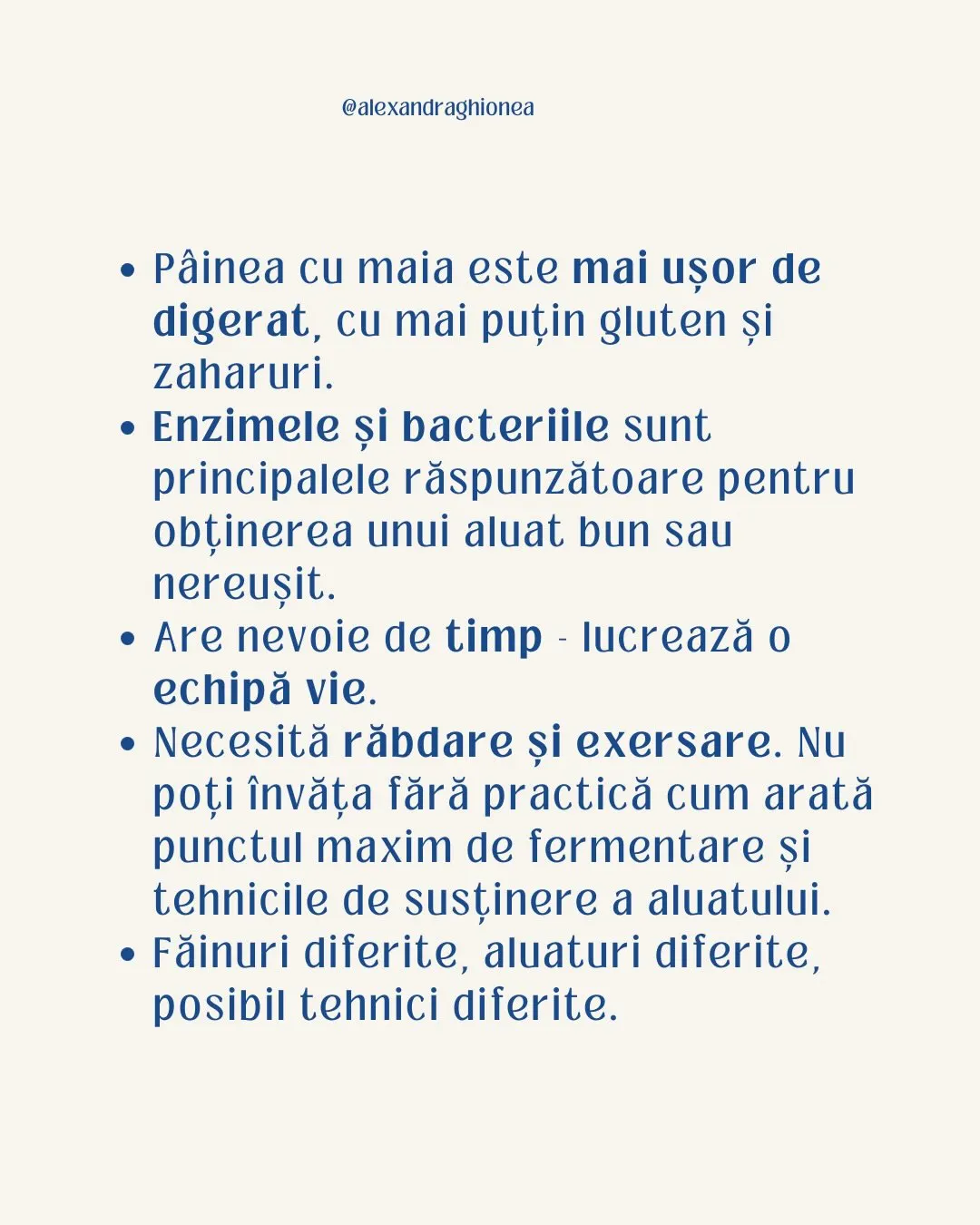 • Pâinea cu maia este mai ușor de
