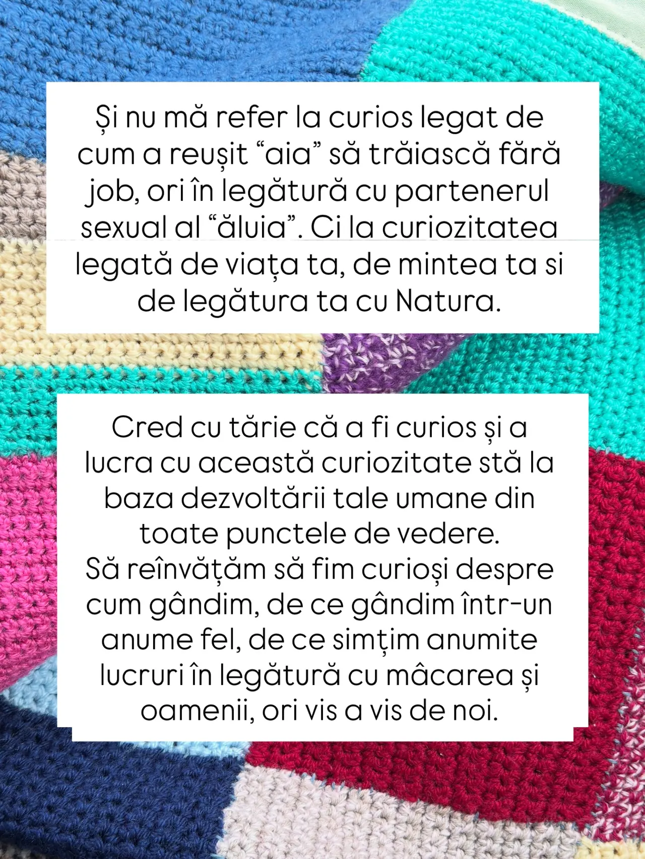 Și nu mă refer la curios legat de