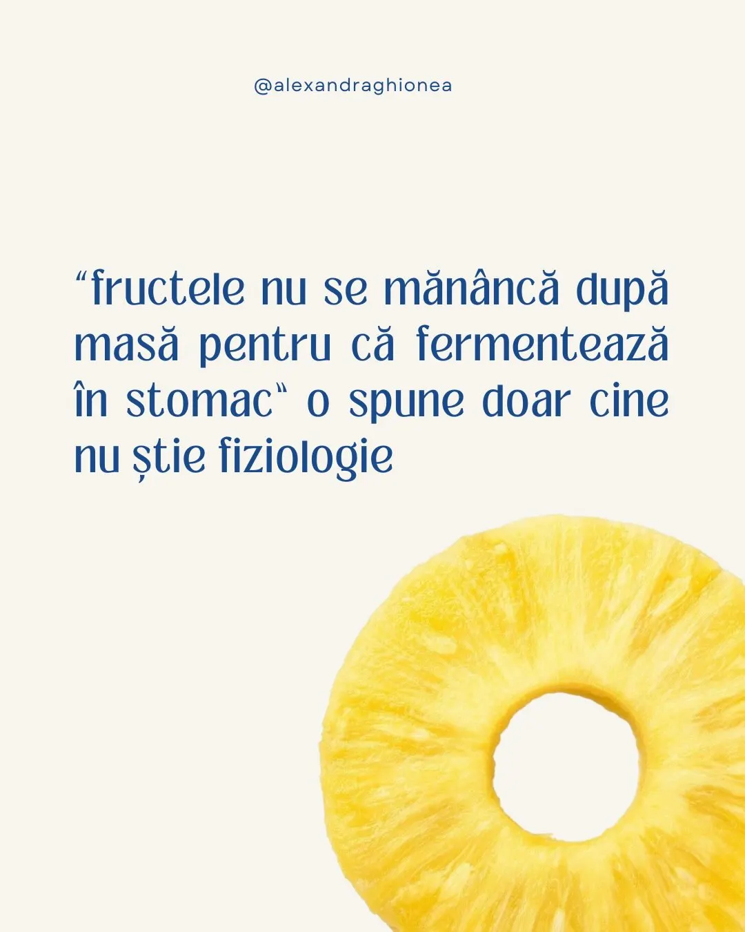"fructele nu se mănâncă după