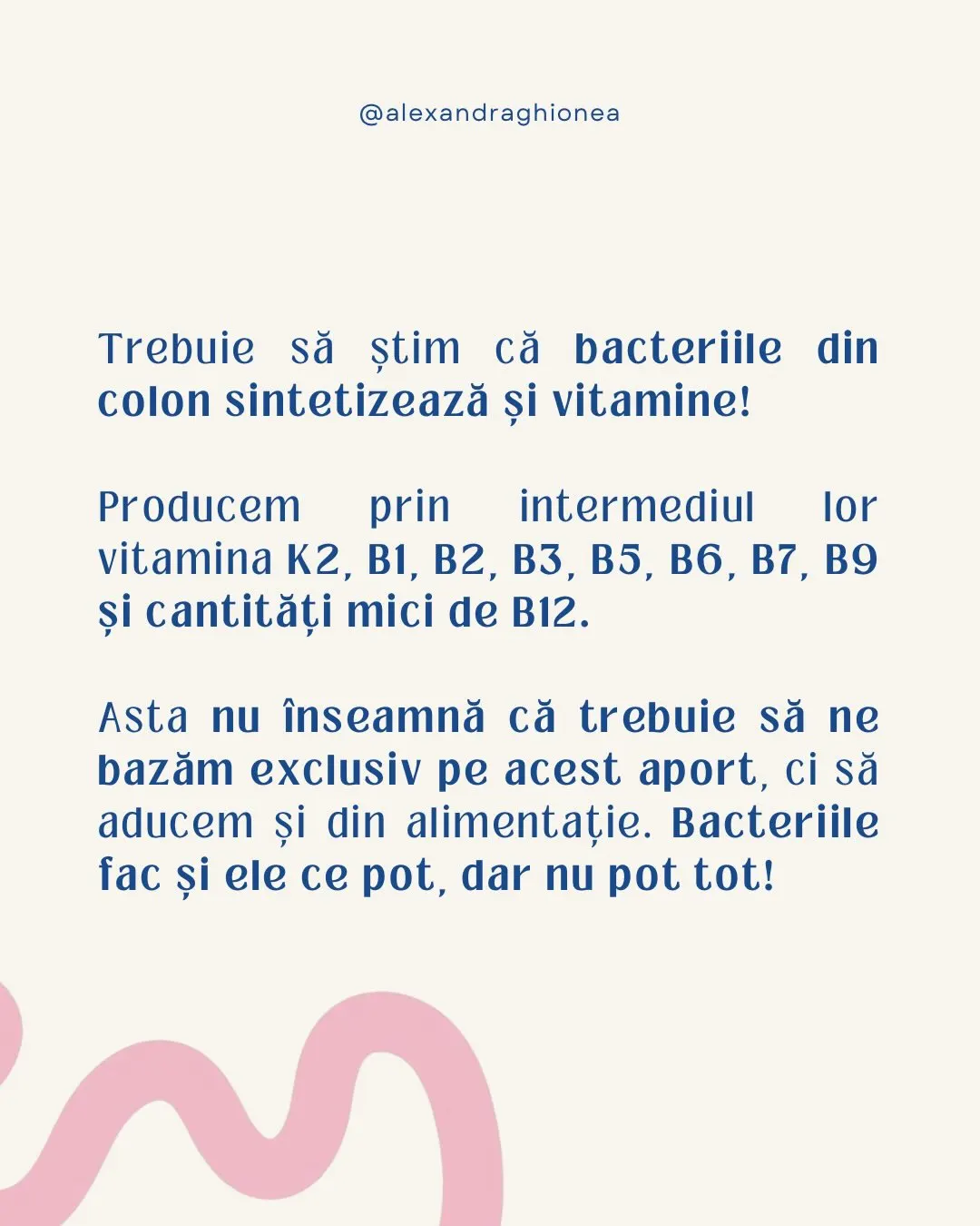 Trebuie să știm că bacteriile din